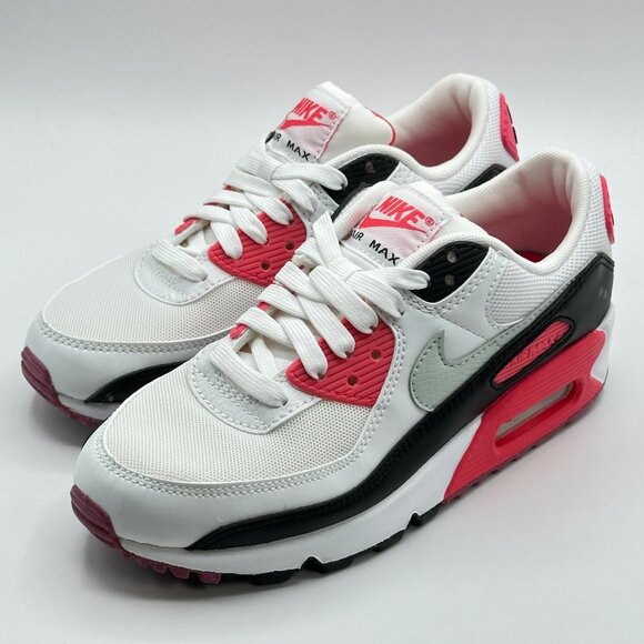 Women’s Nike Air Max 90 White-Light Silver-Aster Pink  DH8010-105 Size 5.5 - Picture 2 of 12